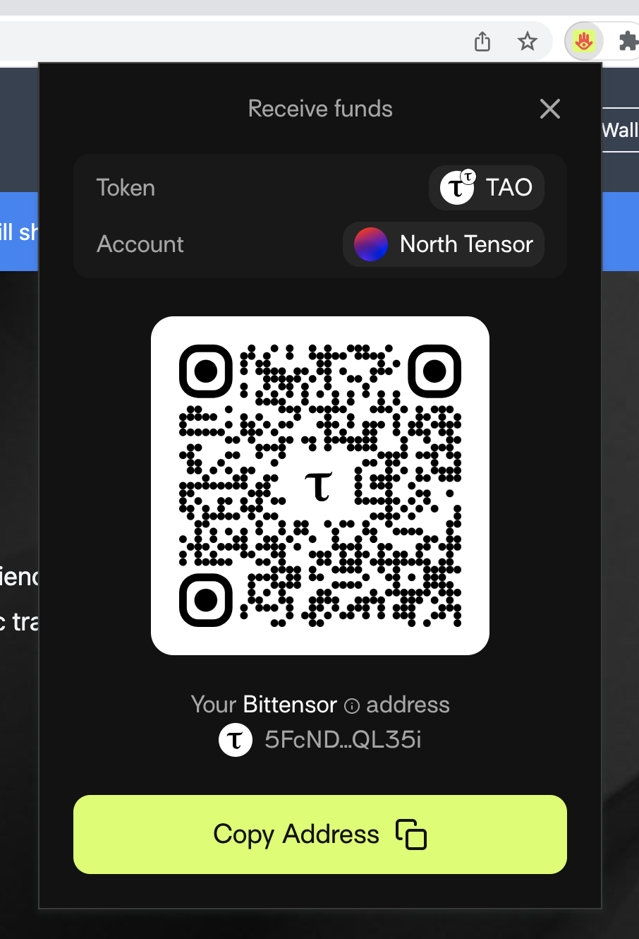 Copy Wallet Address